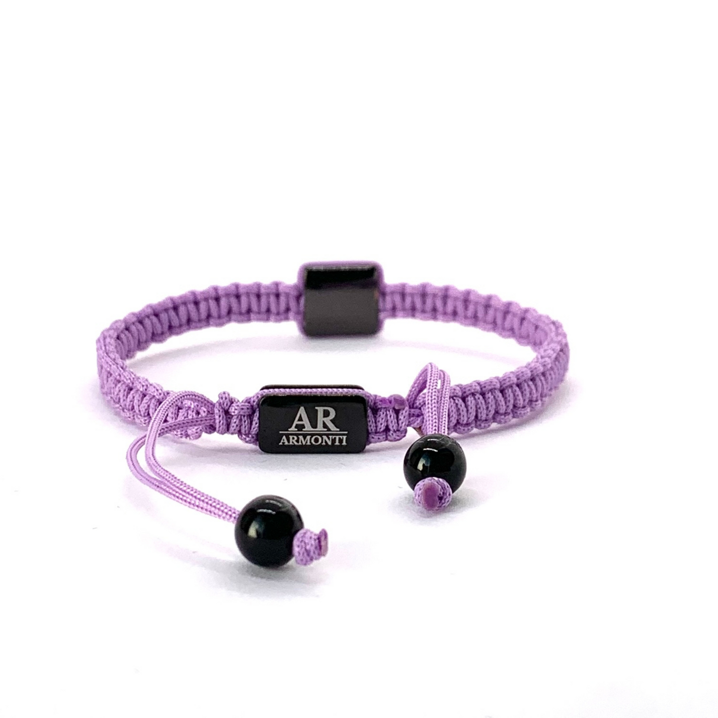 Pulsera violeta MACRAMÉ CIRCONITA para mujer