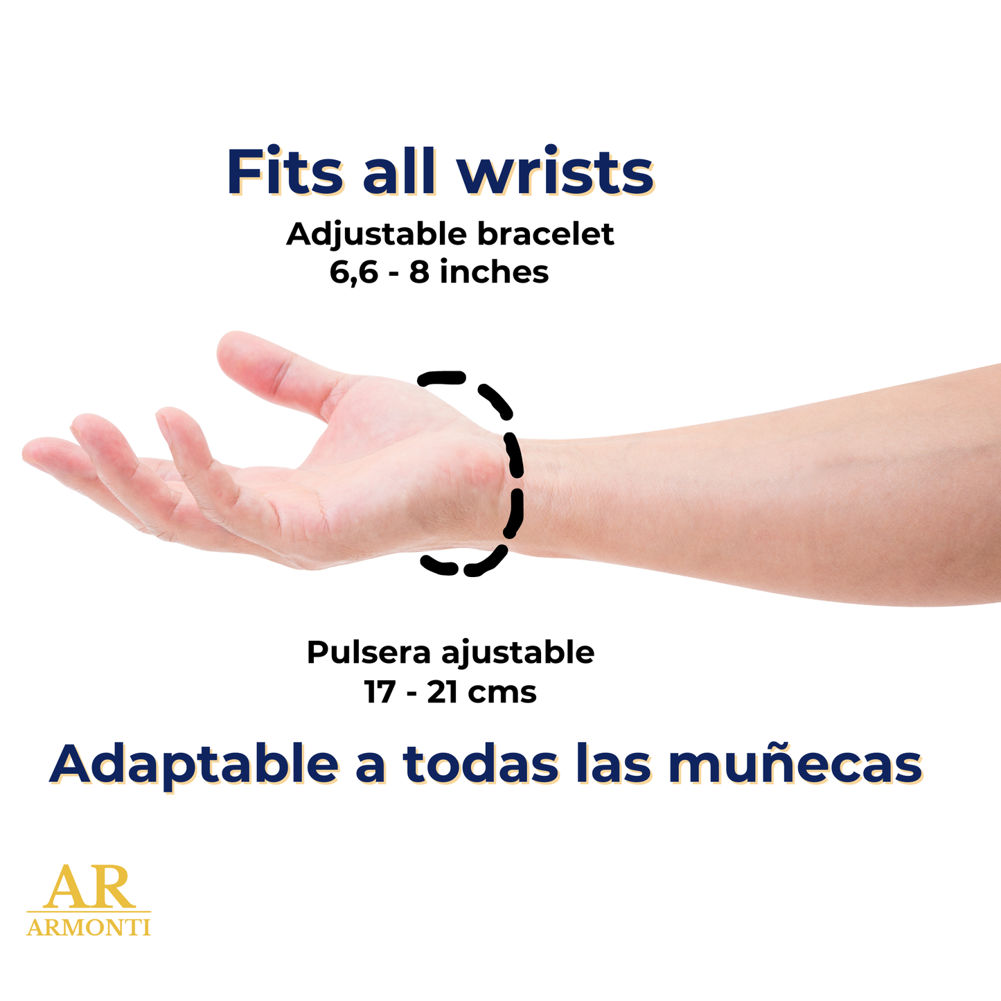 Pulsera de piedra doble natural LAPISLÁZULI para hombre