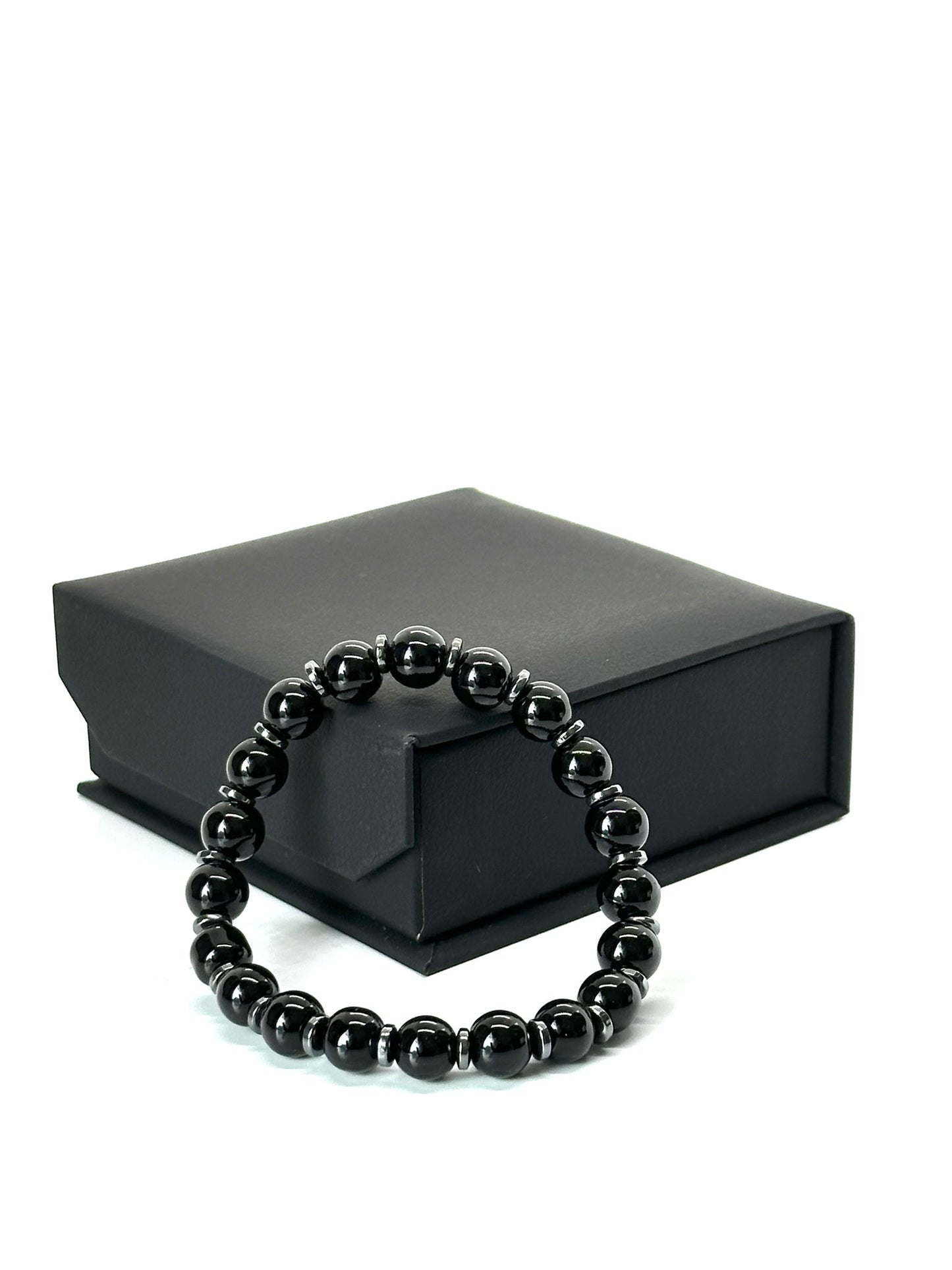 Pulsera ONIX Y HEMATITA mujer