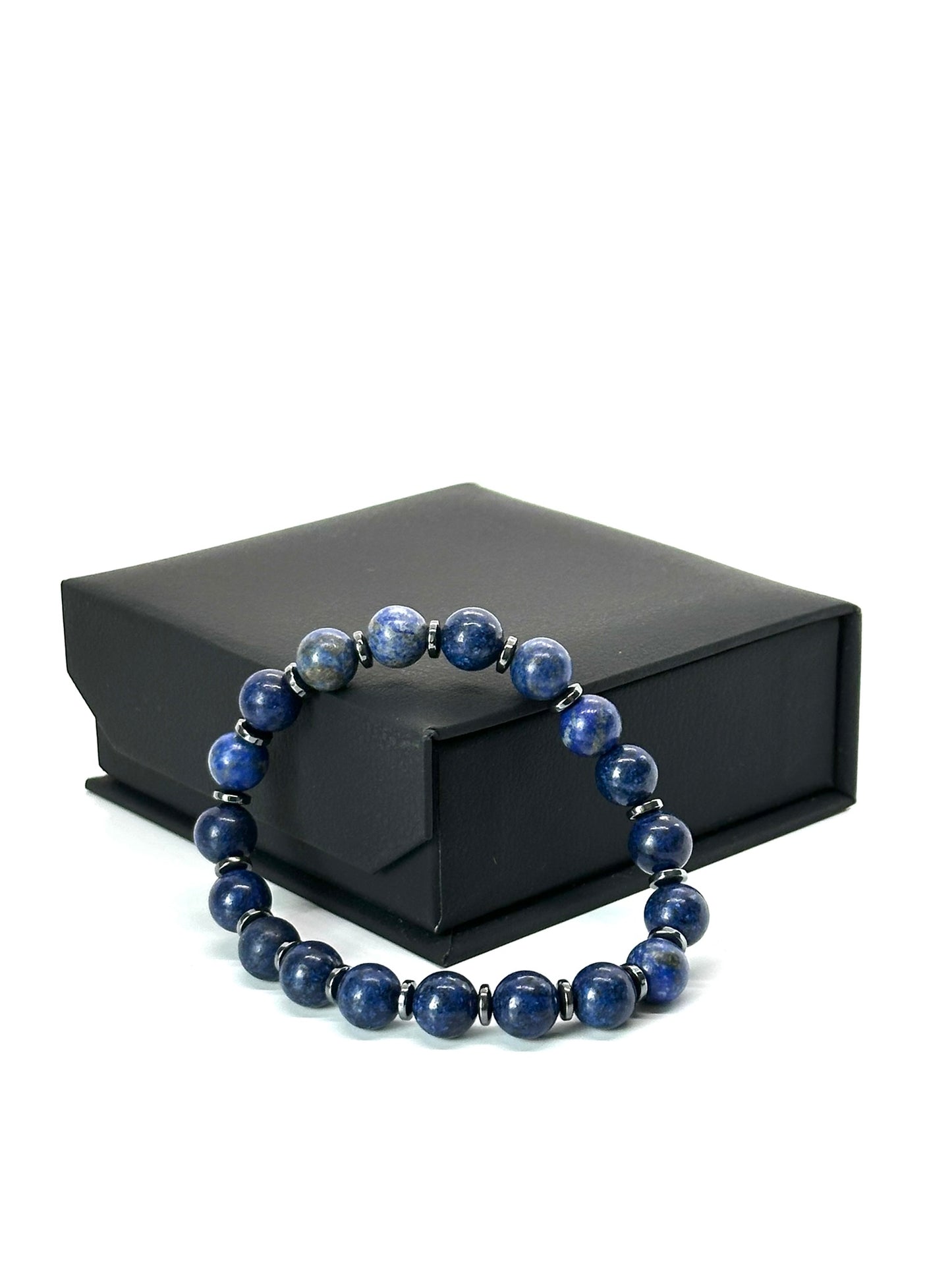 Pulsera LAPISLÁZULI y HEMATITA mujer