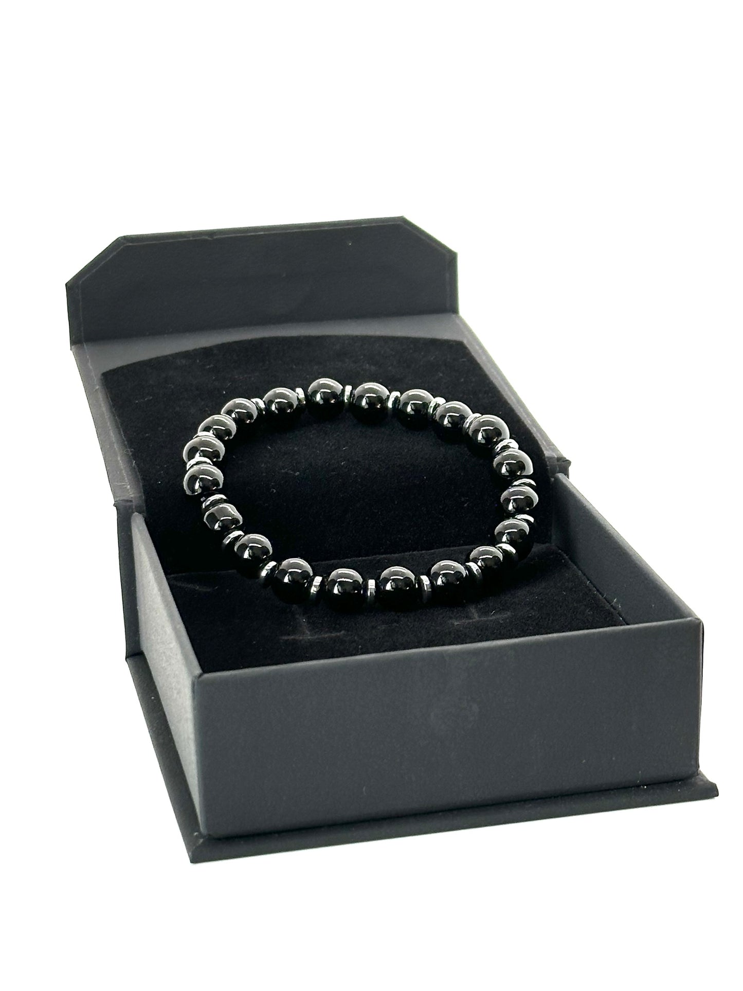 Pulsera ONIX Y HEMATITA mujer