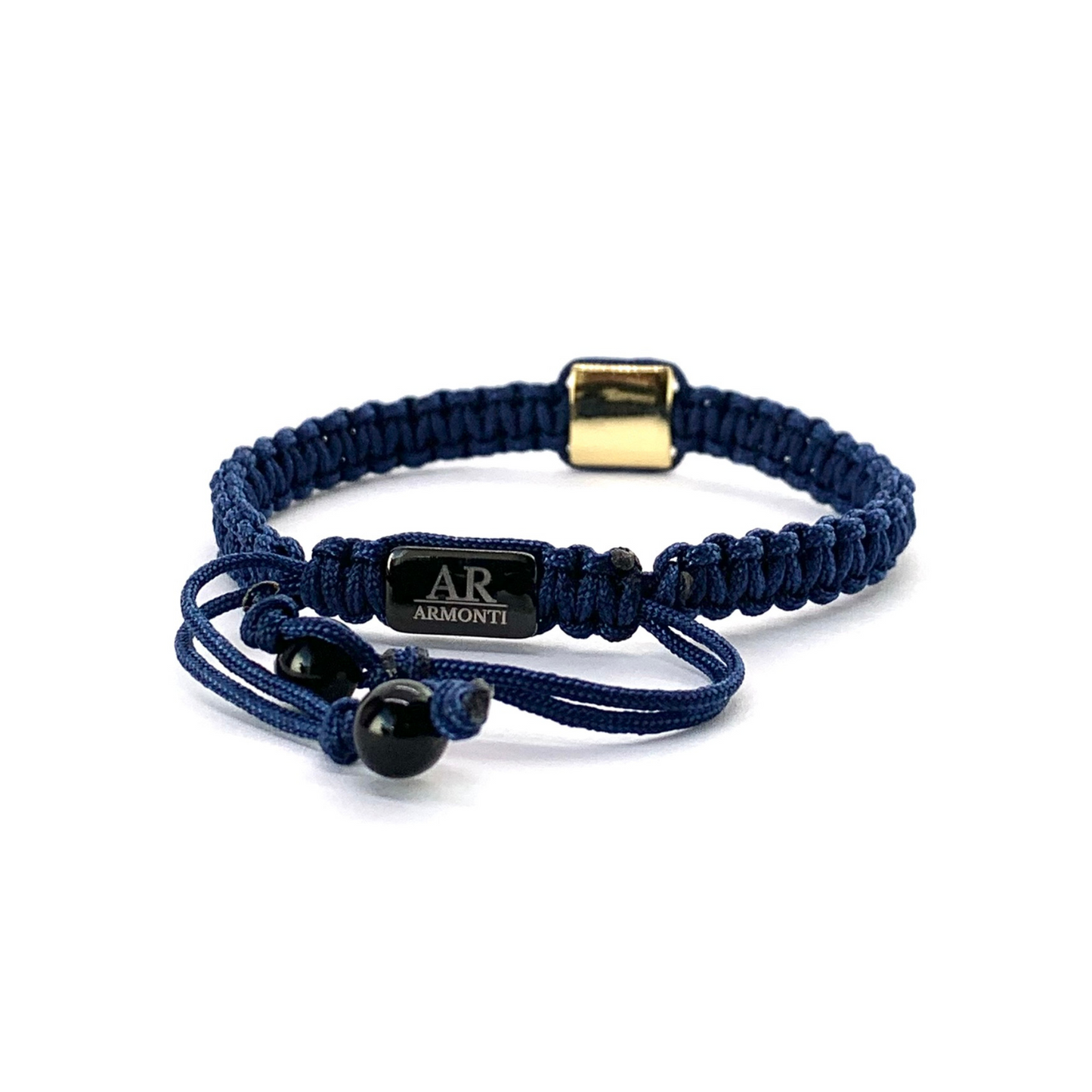 Pulsera azul MACRAME CIRCONITA para mujer