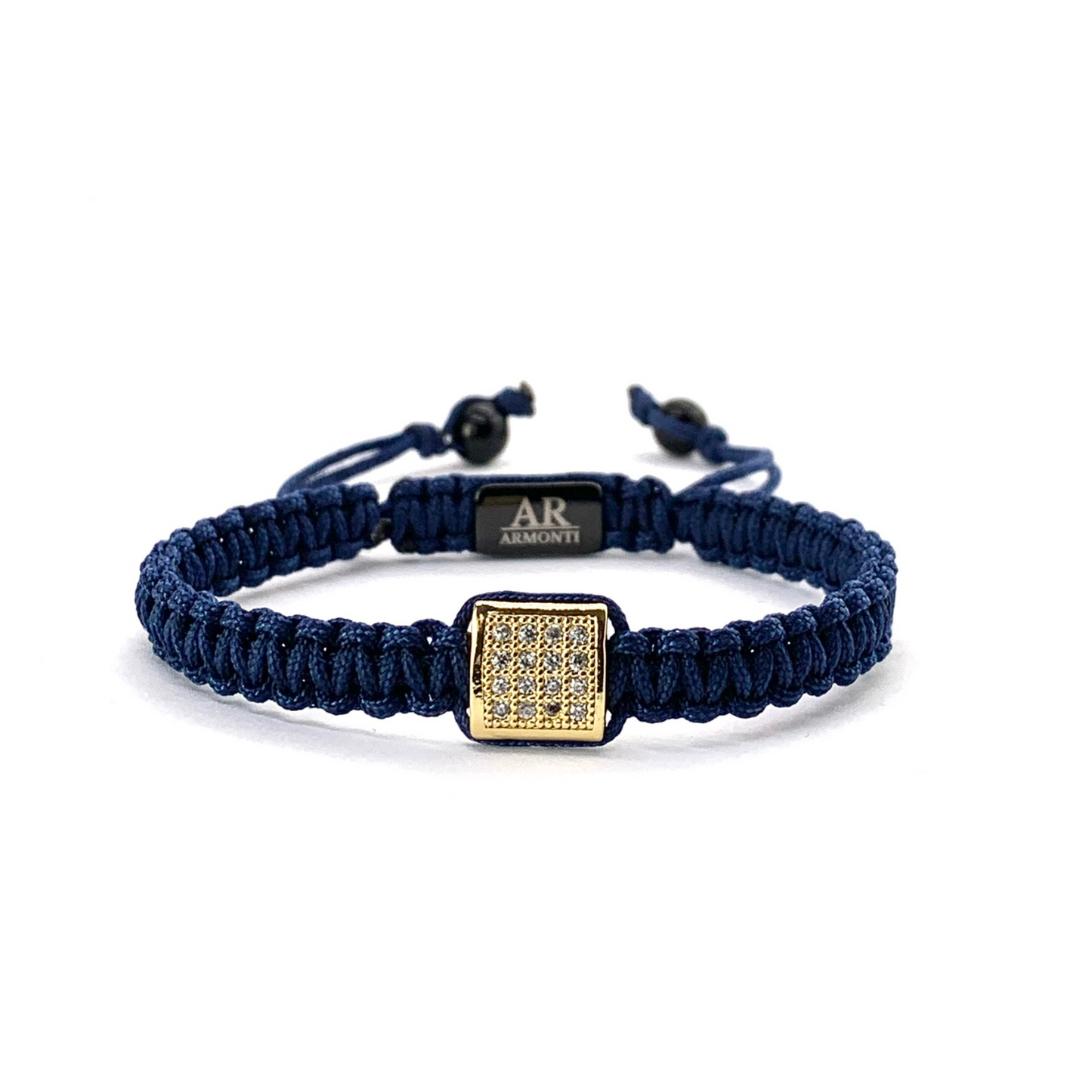 Pulsera azul MACRAME CIRCONITA para mujer