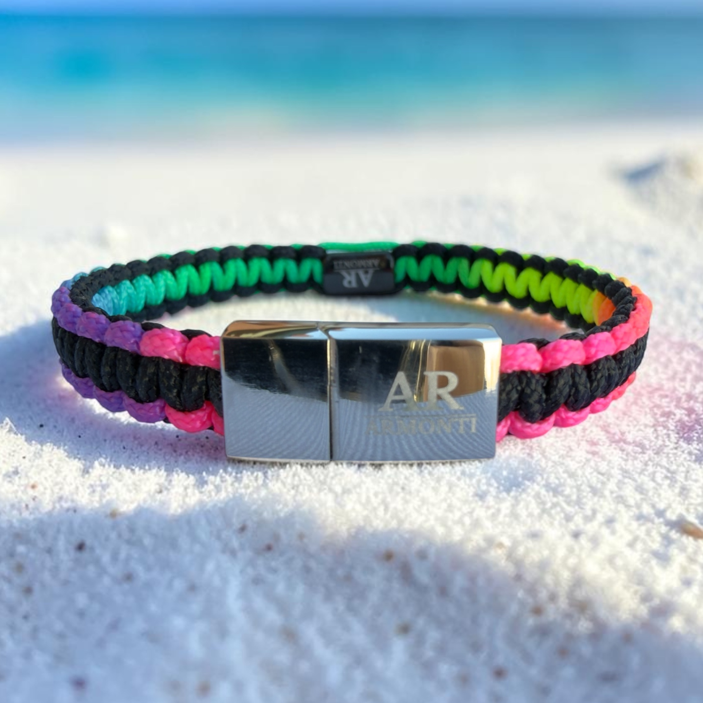 Pulsera macramé multicolor hombre verano