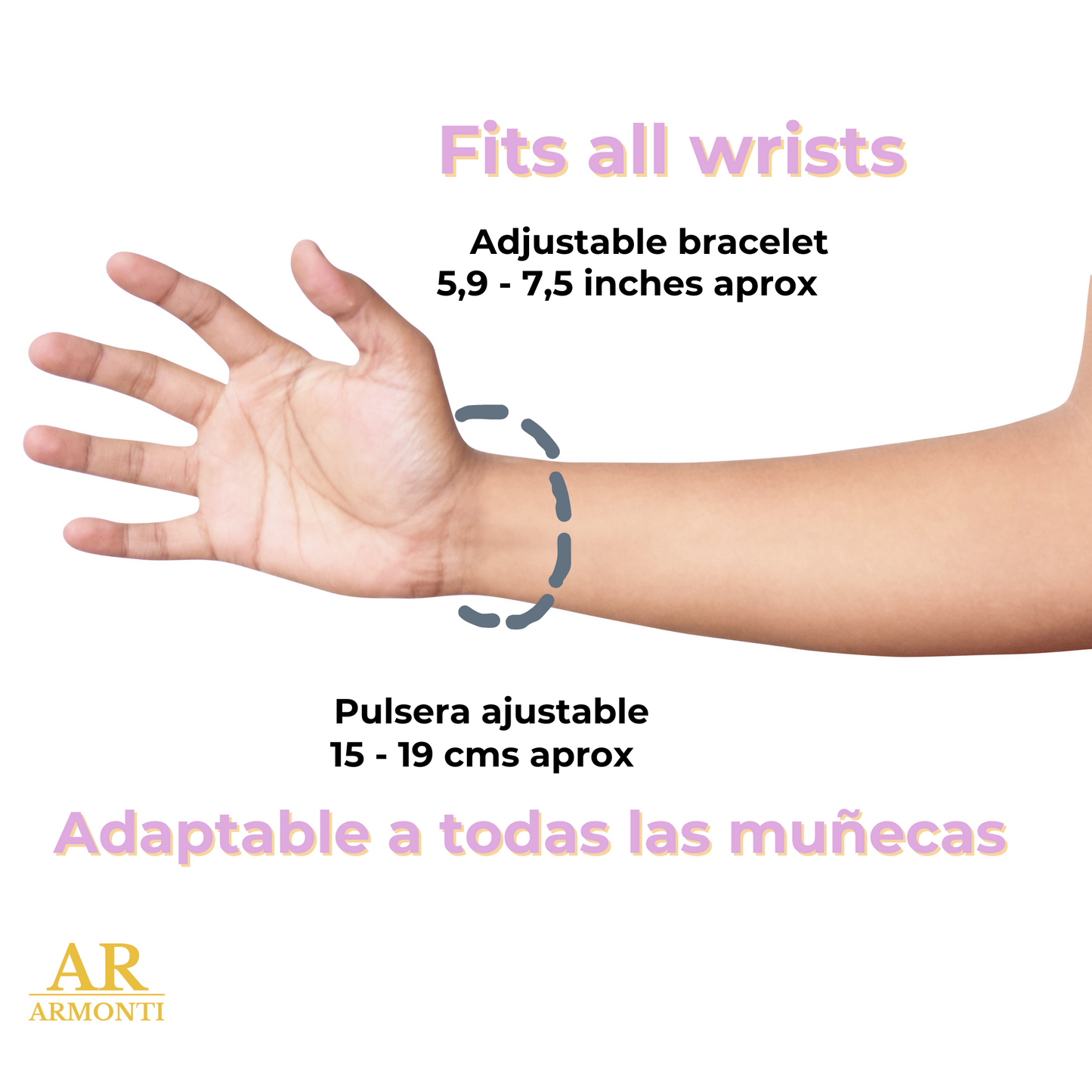 Pulsera violeta de MACRAMÉ mujer