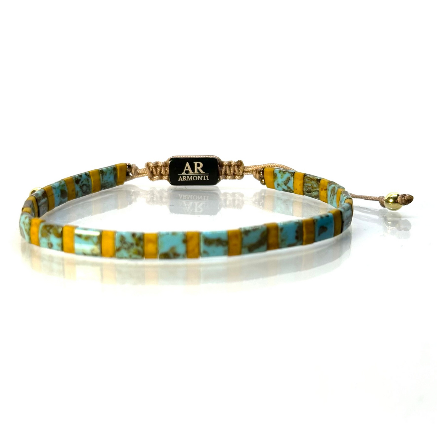 Pulsera de cuentas MIYUKI azul turquesa MUJER