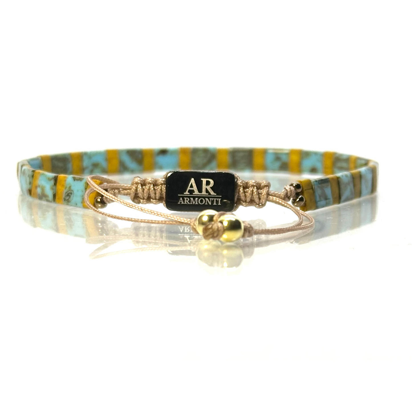 Pulsera de cuentas MIYUKI azul turquesa MUJER