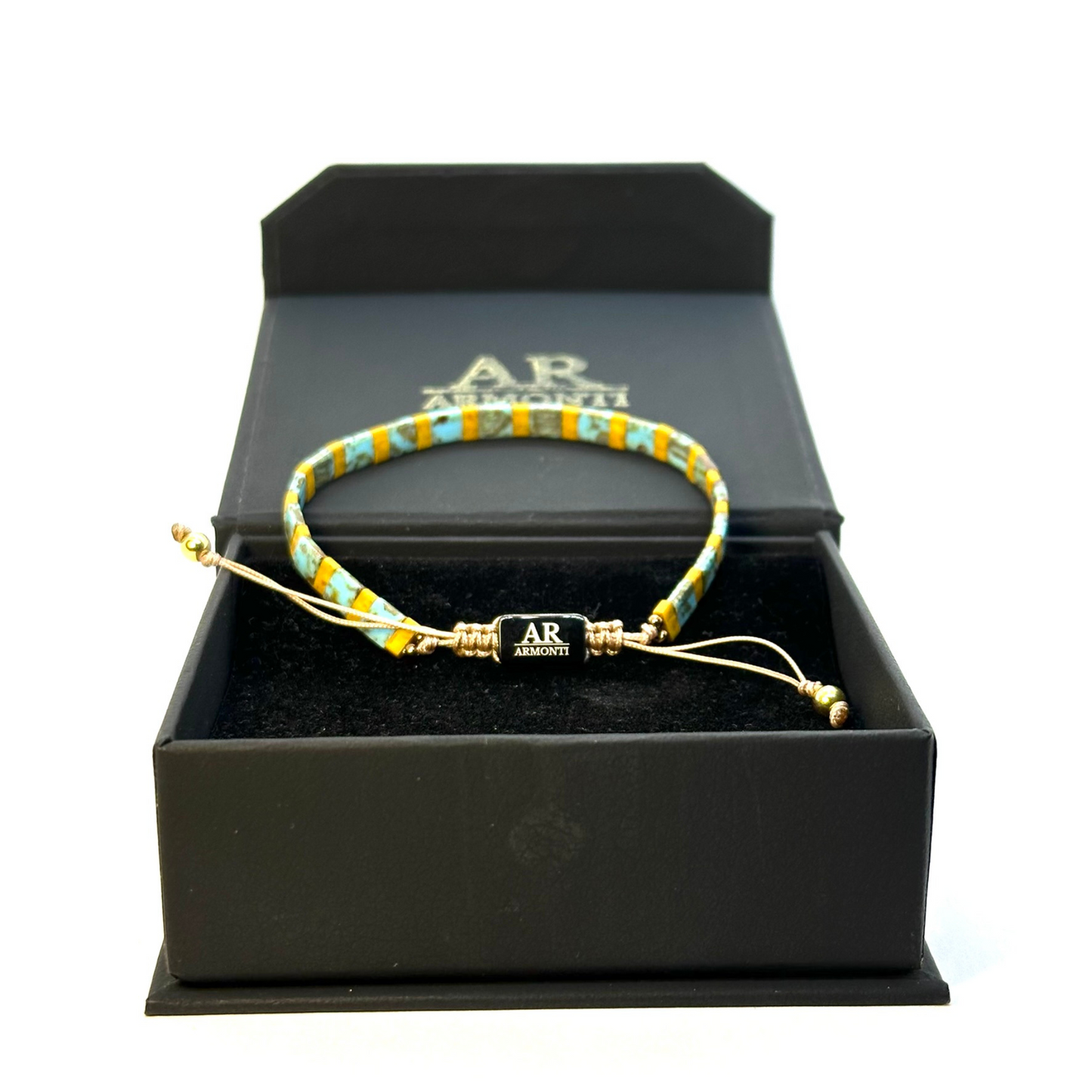 Pulsera de cuentas MIYUKI azul turquesa MUJER