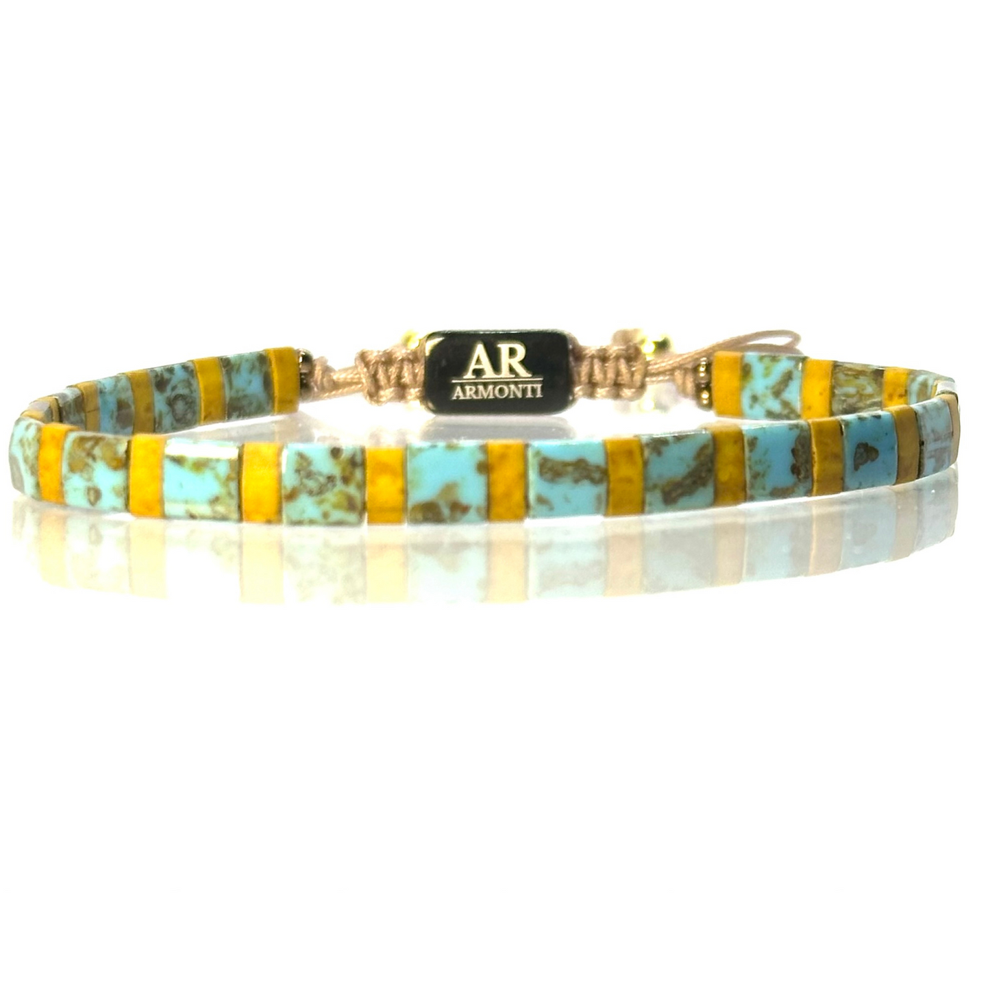 Pulsera de cuentas MIYUKI azul turquesa MUJER