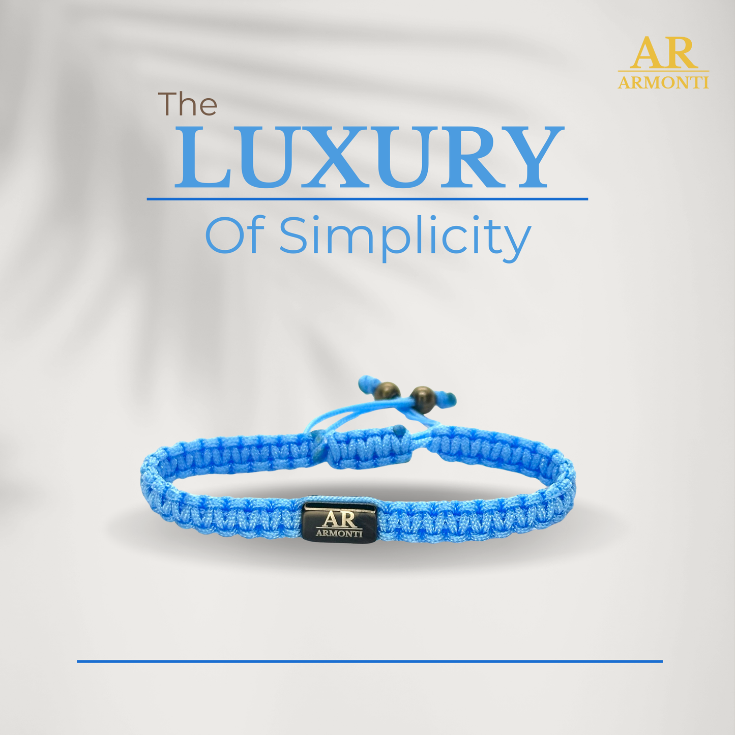 Pulsera azul turquesa de MACRAMÉ mujer