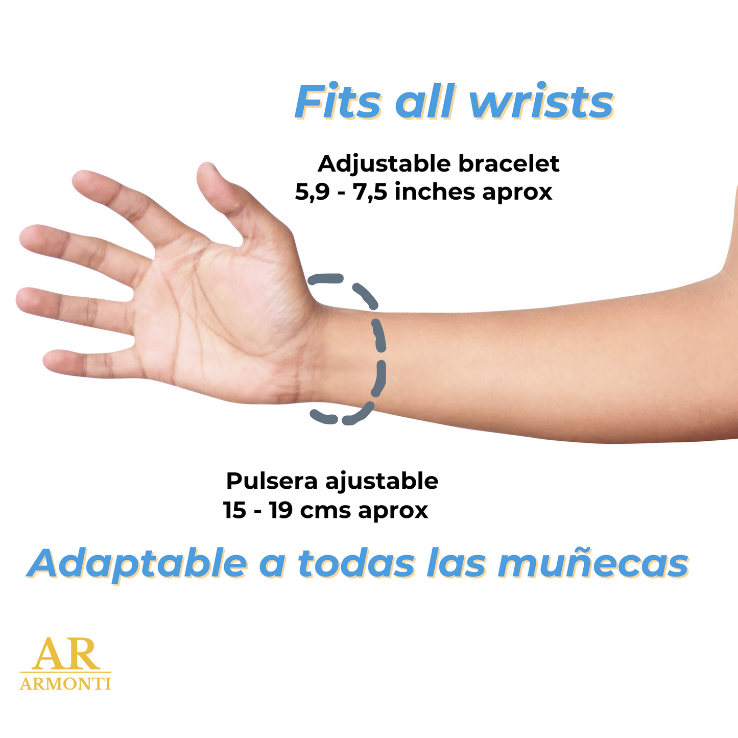 Pulsera azul turquesa de MACRAMÉ mujer