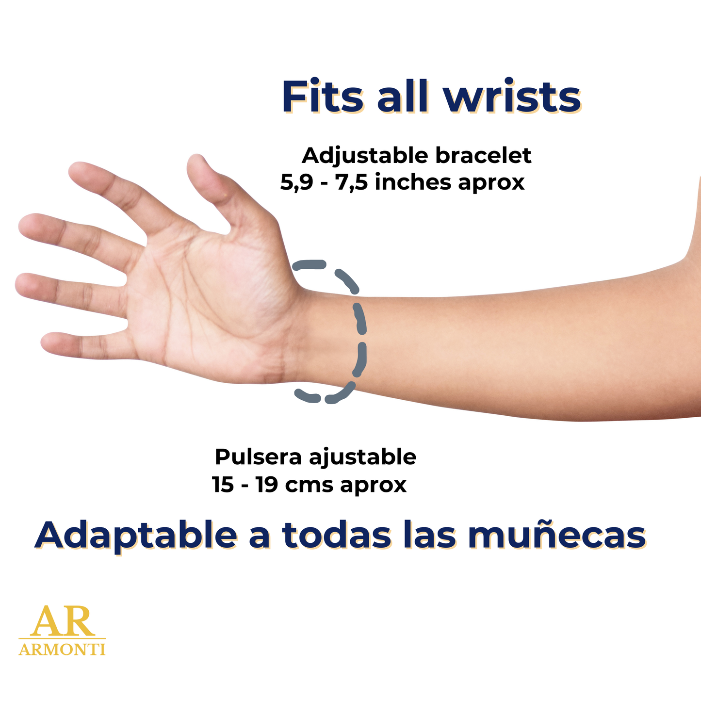 Pulsera de howlita blanca de PIEDRAS PLANAS para mujer