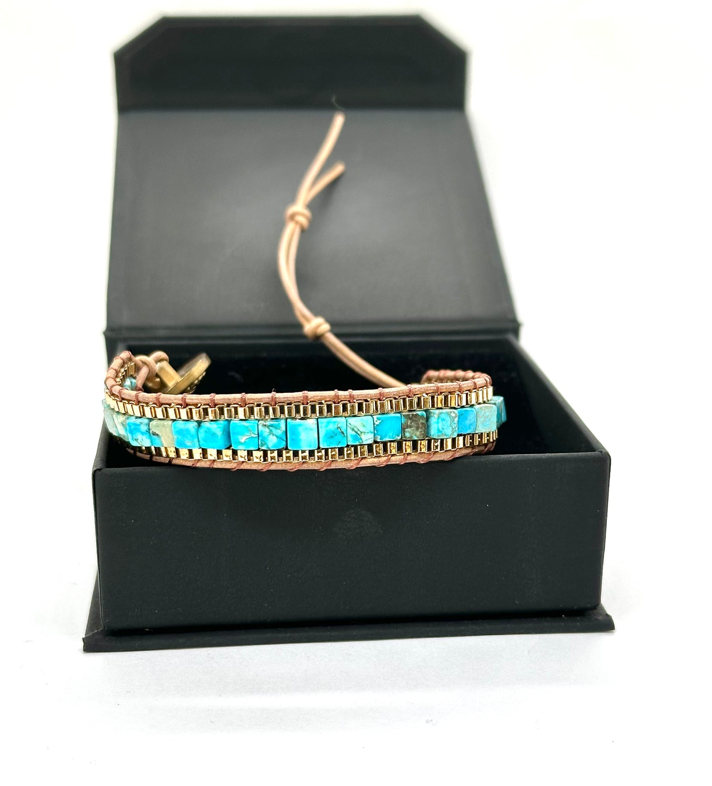 Pulsera Azul turquesa emperador para MUJER armonti