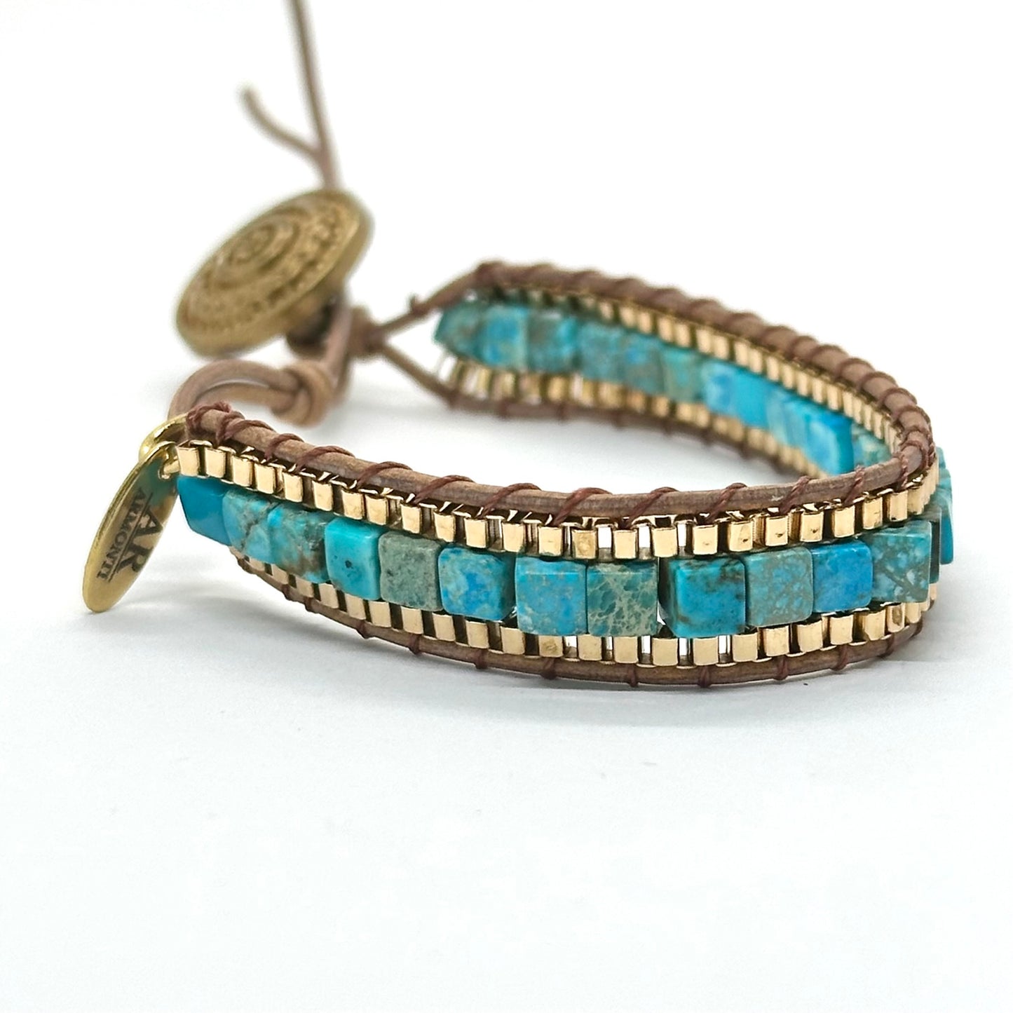 Pulsera Azul turquesa emperador para MUJER armonti