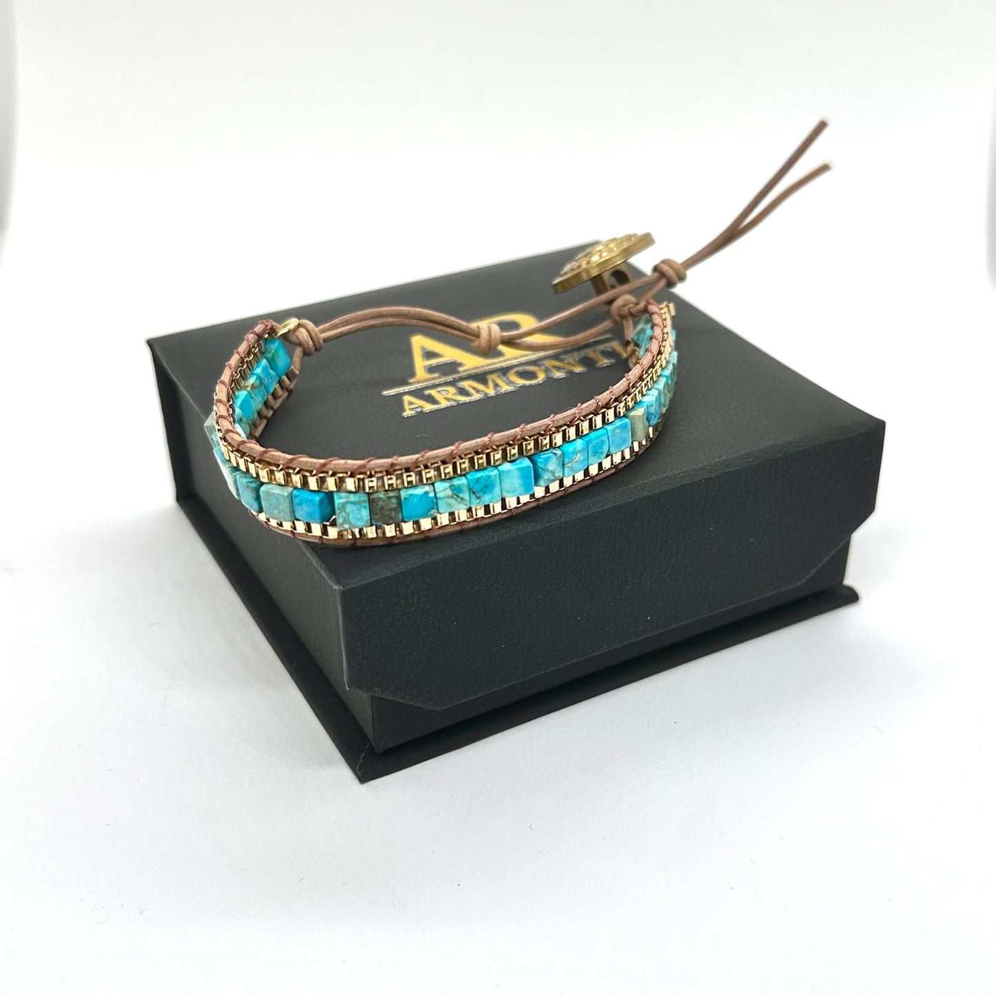 Pulsera Azul turquesa emperador para MUJER armonti