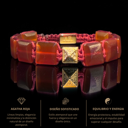 Pulsera Ágata Roja ARMONTI
