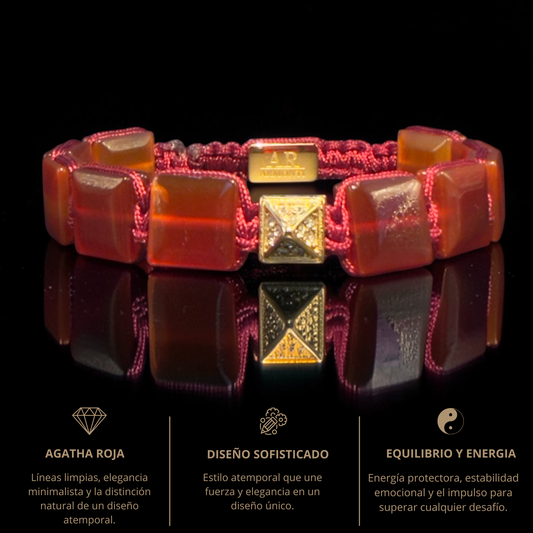 Pulsera Ágata Roja ARMONTI