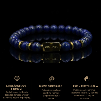 Pulsera de Lapislázuli de 6mm