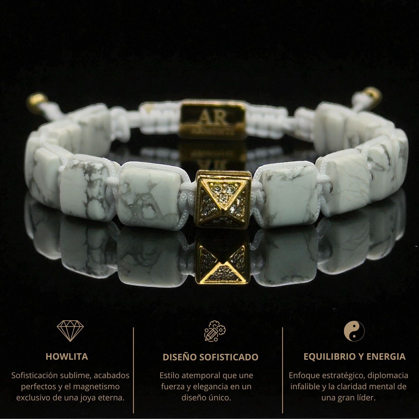 Pulsera de Howlita para Mujer