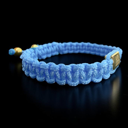 Pulsera azul turquesa de MACRAMÉ mujer