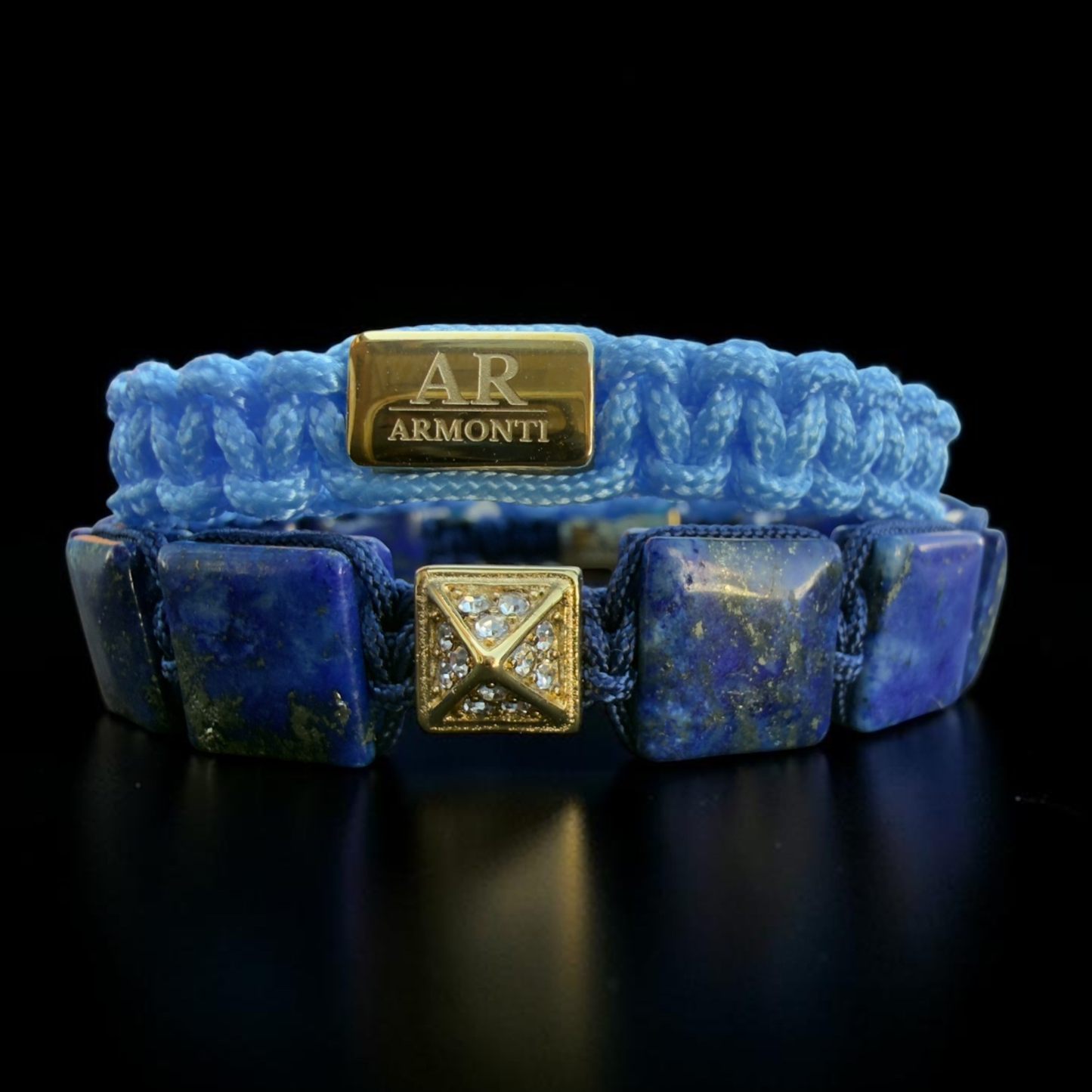 Pulsera azul turquesa de MACRAMÉ mujer