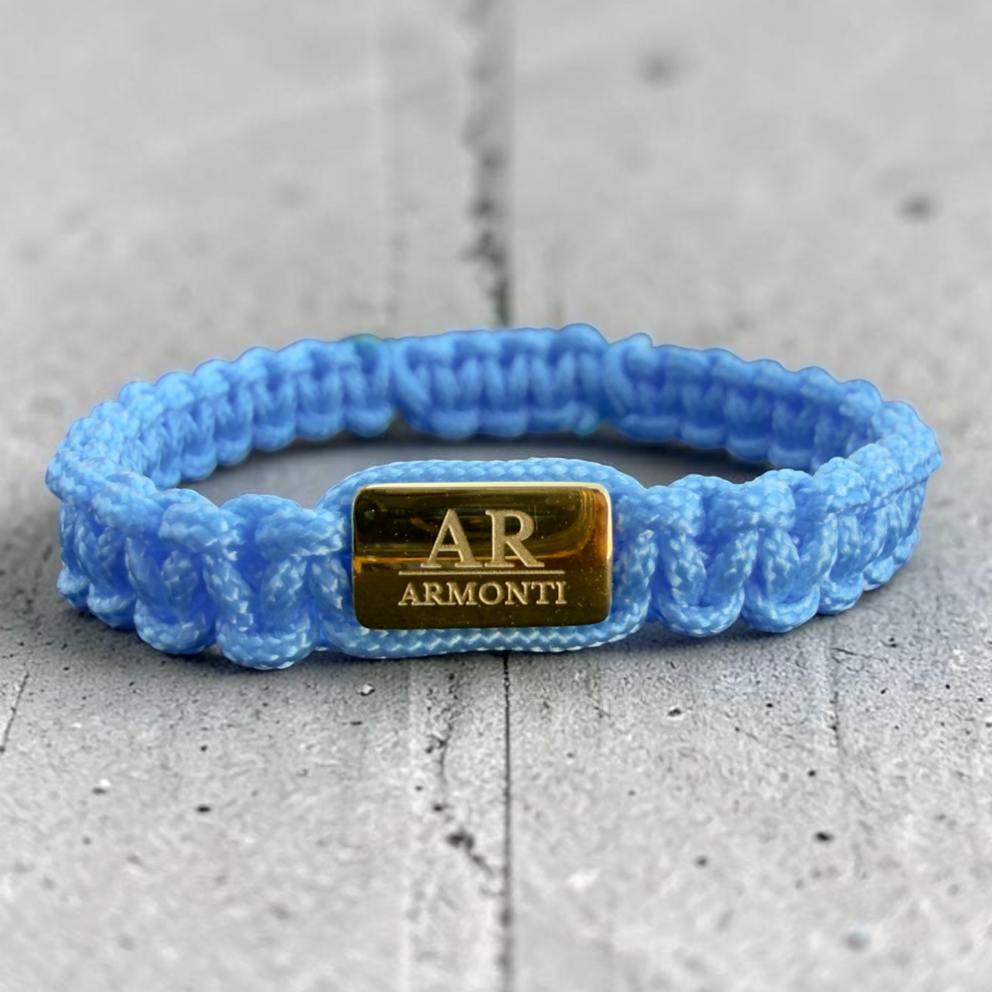 Pulsera azul turquesa de MACRAMÉ mujer