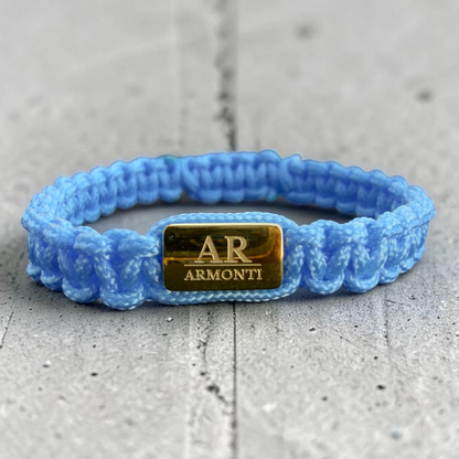 Pulsera azul turquesa de MACRAMÉ mujer
