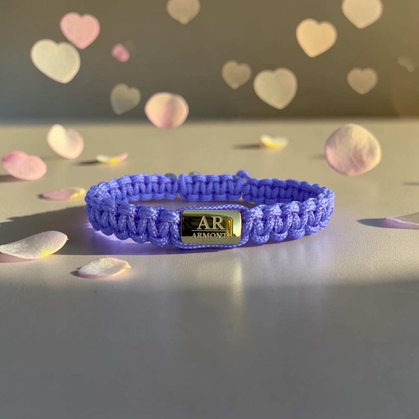 Pulsera violeta de MACRAMÉ mujer