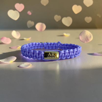 Pulsera violeta de MACRAMÉ mujer
