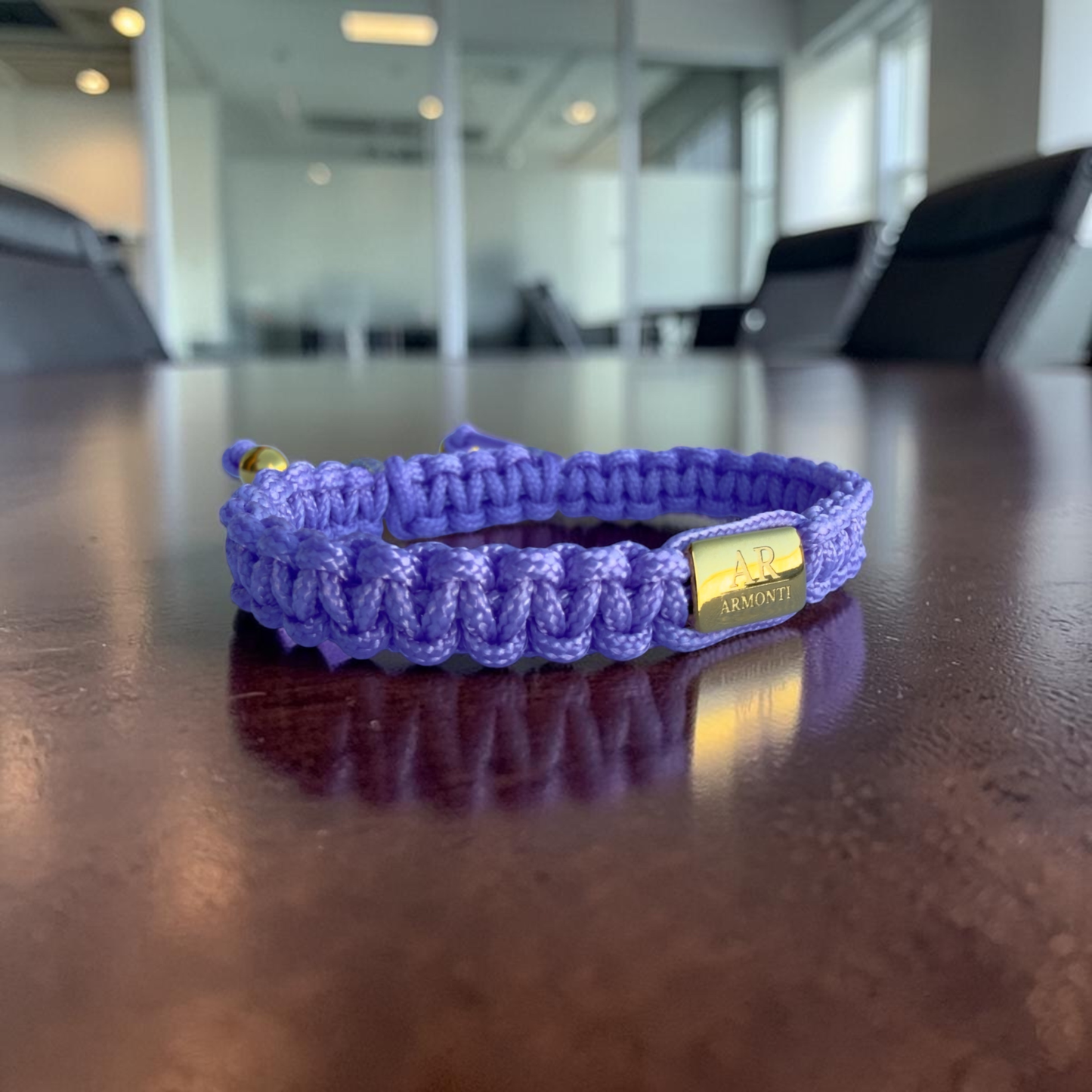 Pulsera violeta de MACRAMÉ mujer
