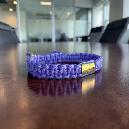 Pulsera violeta de MACRAMÉ mujer