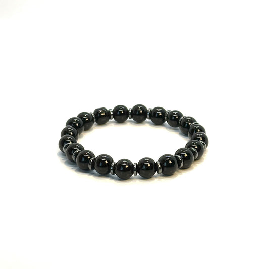 Pulsera ONIX Y HEMATITA mujer