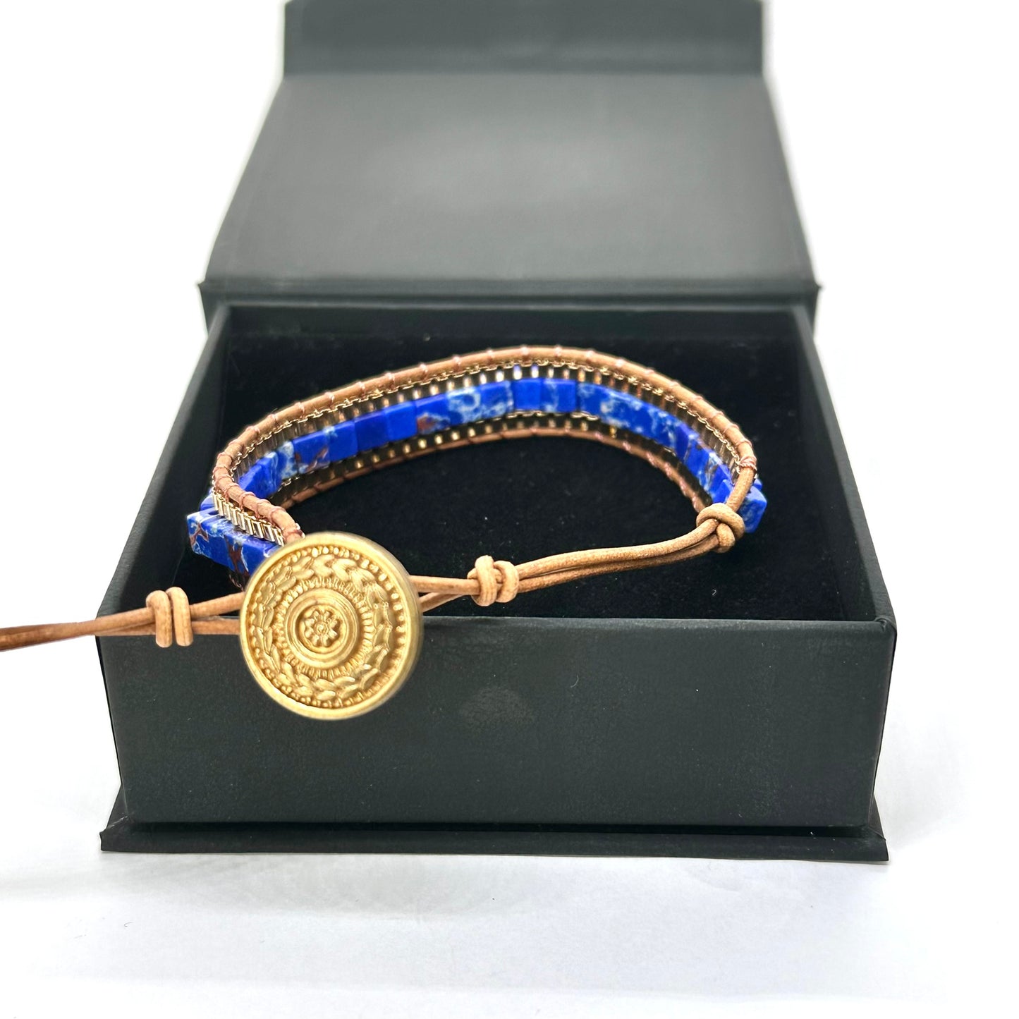 Pulsera lapislázuli fina para MUJER  en PRIMAVERA VERANO