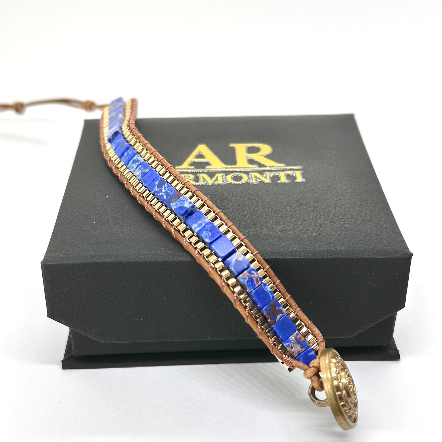 Pulsera lapislázuli fina para MUJER  en PRIMAVERA VERANO