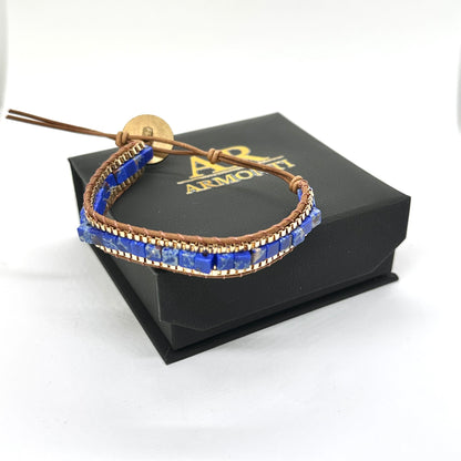 Pulsera lapislázuli fina para MUJER  en PRIMAVERA VERANO