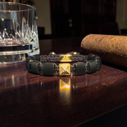 Matte Onyx women's bracelet: Power, dominance and elegance