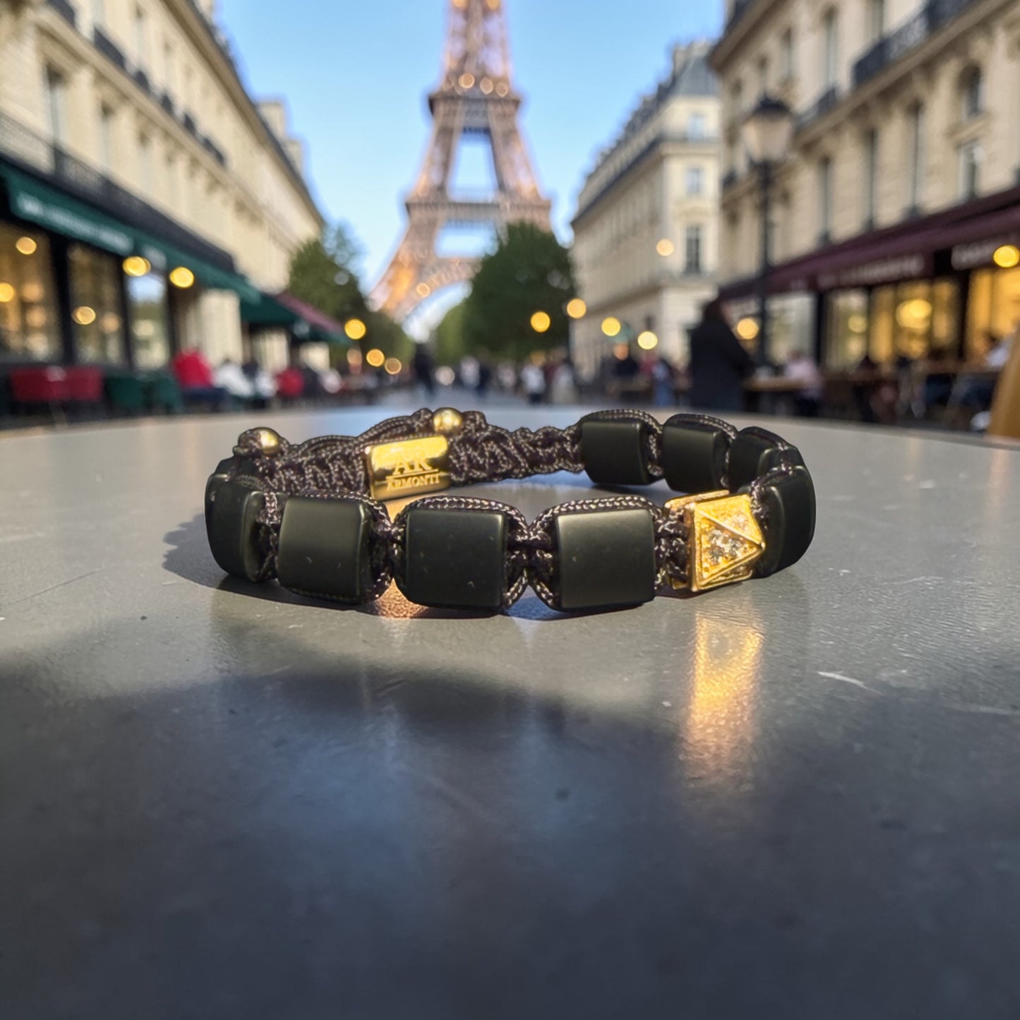 Matte Onyx women's bracelet: Power, dominance and elegance