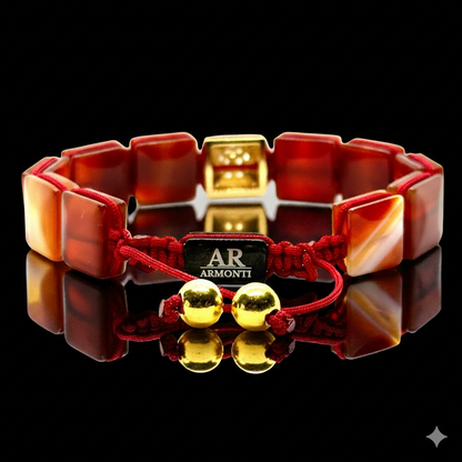 Pulsera Ágata Roja ARMONTI