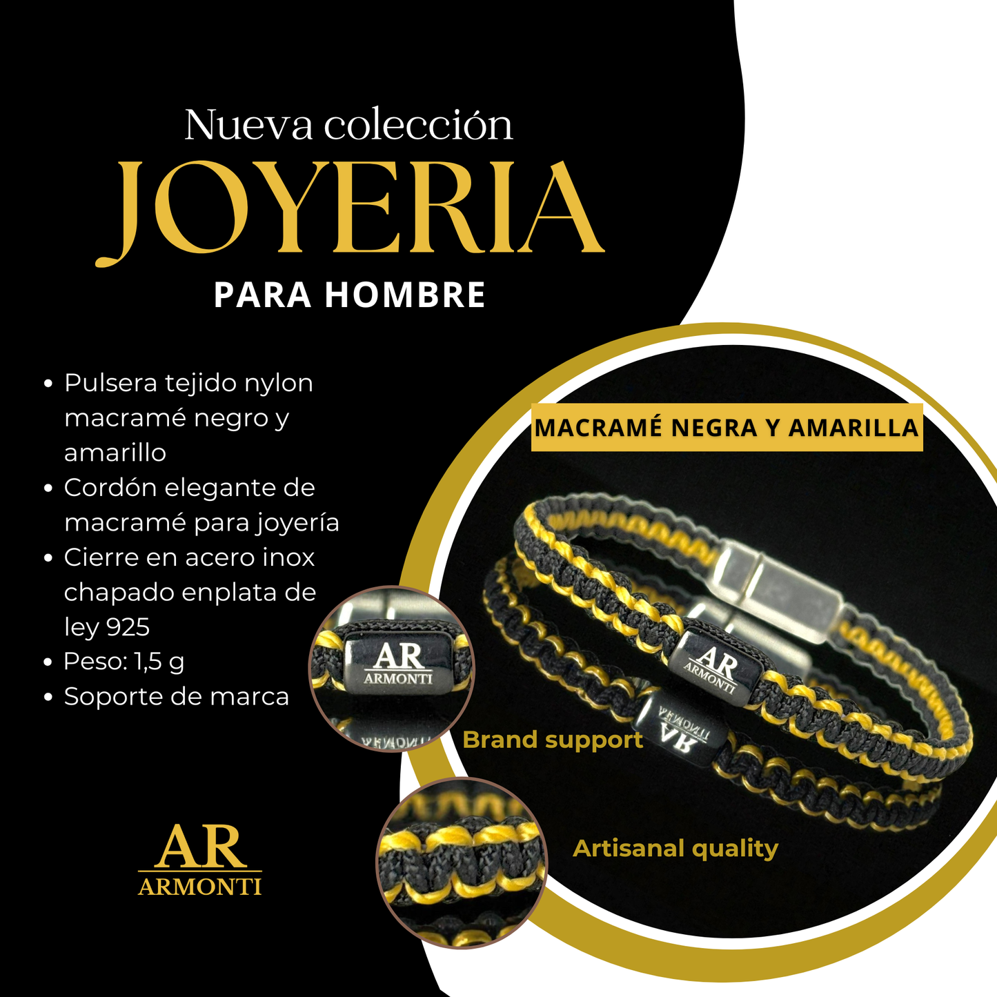 Dark Blue MACRAMÉ Bracelet for Men