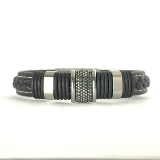 Pulsera CUERO plano cosido renegade de armonti