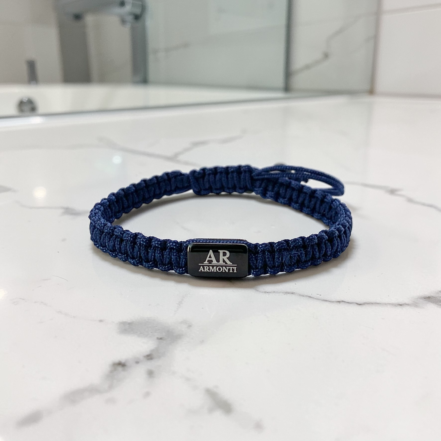 Pulsera azul oscuro de MACRAMÉ mujer