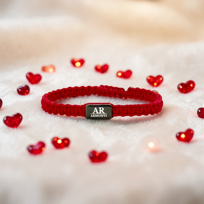 Red MACRAMÉ bracelet for women