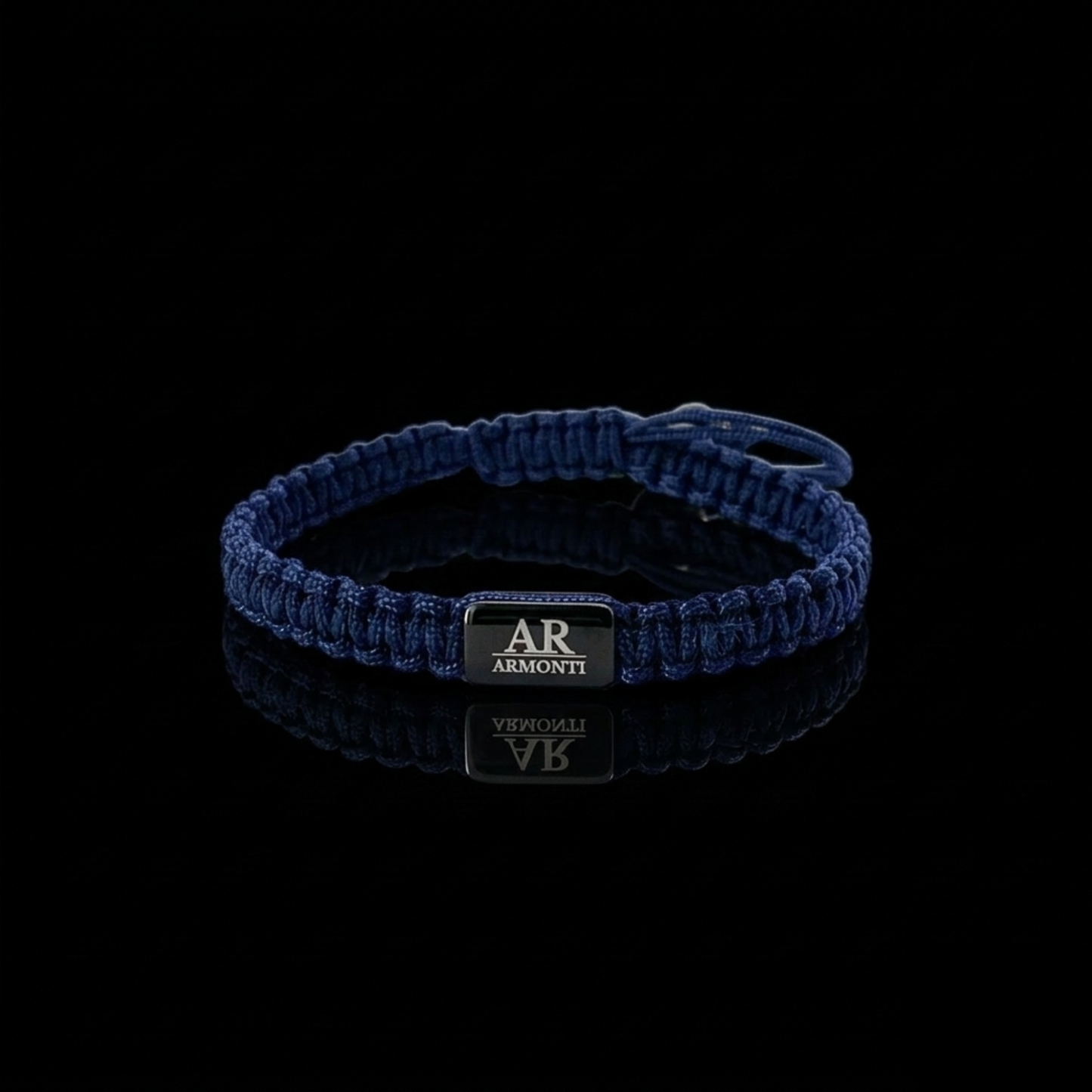 Pulsera azul oscuro de MACRAMÉ mujer