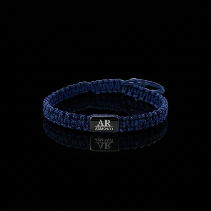 Pulsera azul oscuro de MACRAMÉ mujer