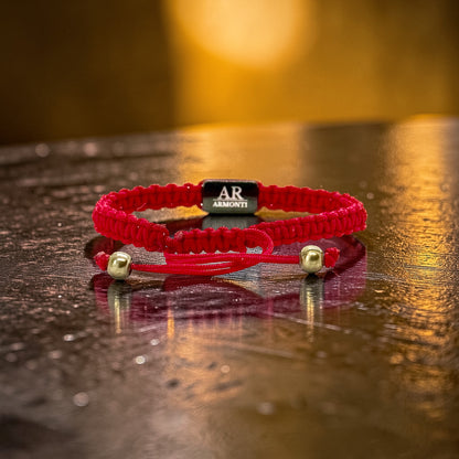 Red MACRAMÉ bracelet for women
