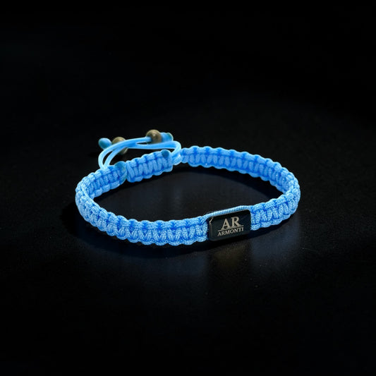 Pulsera azul turquesa de MACRAMÉ mujer