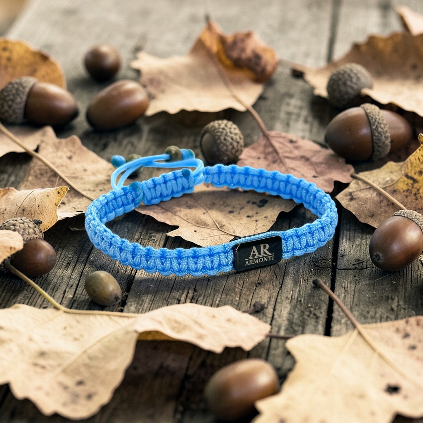 Pulsera azul turquesa de MACRAMÉ mujer