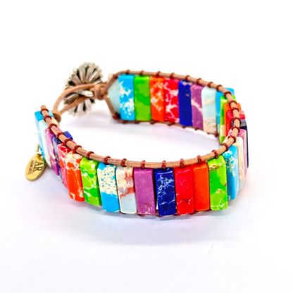 Pulsera MUJER jade de colores armonti