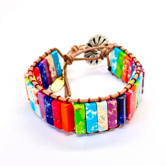 Pulsera MUJER jade de colores armonti