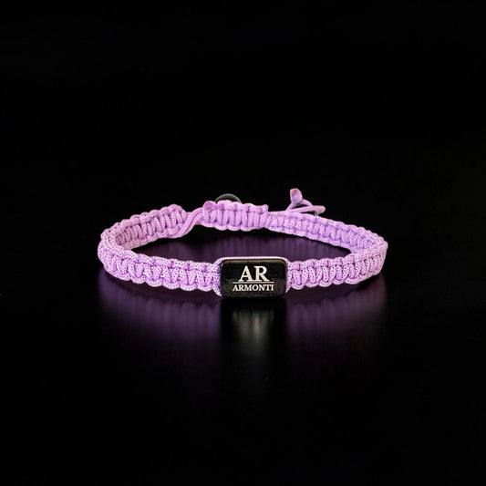 Pulsera violeta de MACRAMÉ mujer